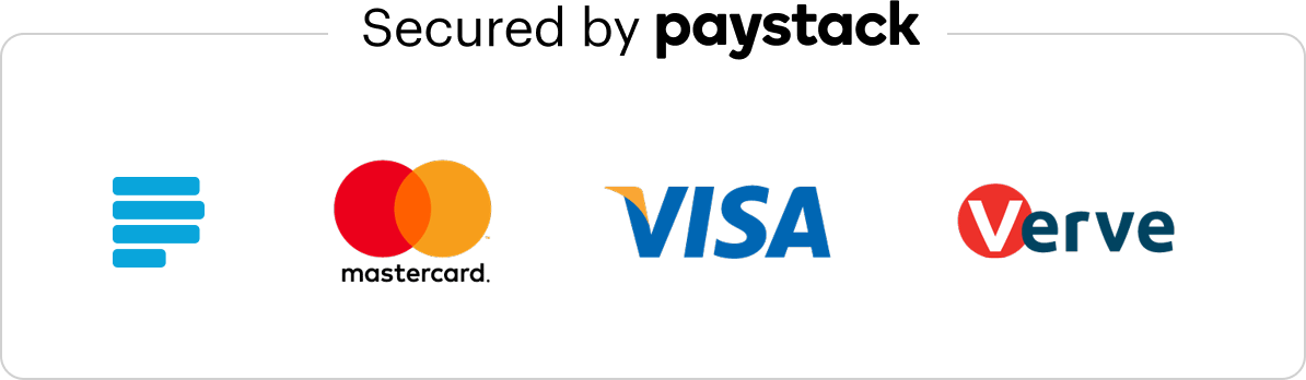 Secured by Paystack
